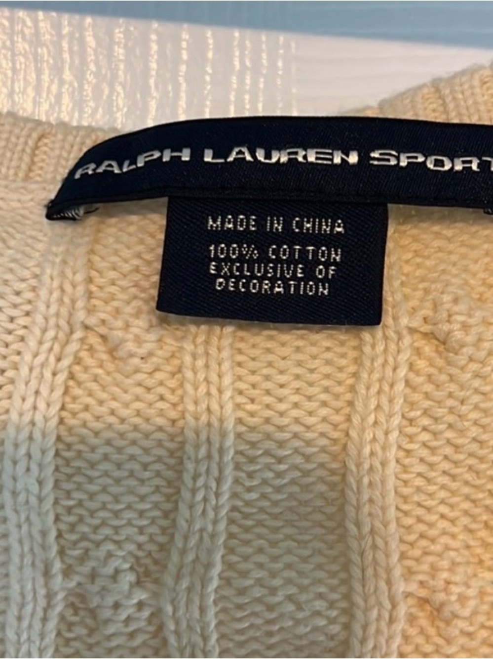 Polo Ralph Lauren boys cable knit vest size XL - Picture 2 of 3